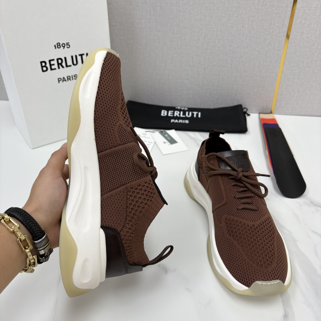 💋💍 布鲁提  Berlut* 升级版第二代大底 Shadow 飞织运动鞋履  现官方  10,900  香港购入原版开