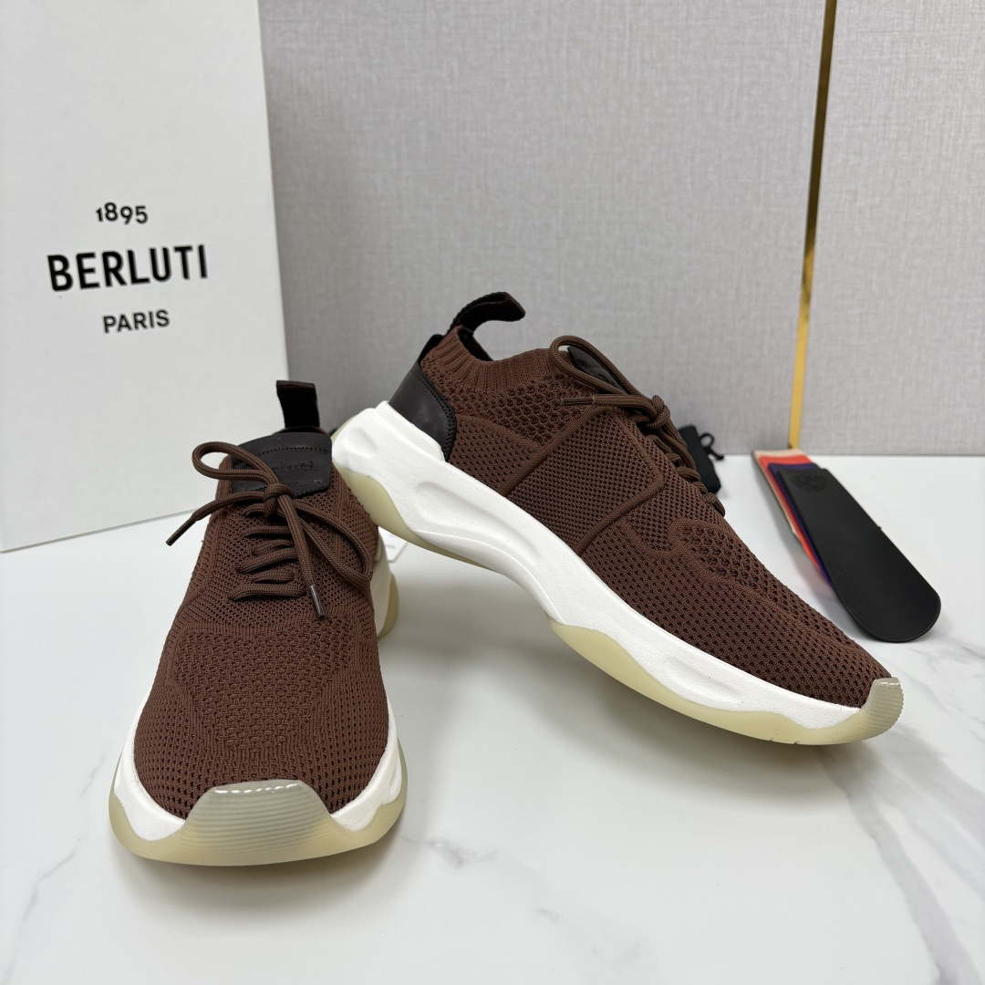 💋💍 布鲁提  Berlut* 升级版第二代大底 Shadow 飞织运动鞋履  现官方  10,900  香港购入原版开