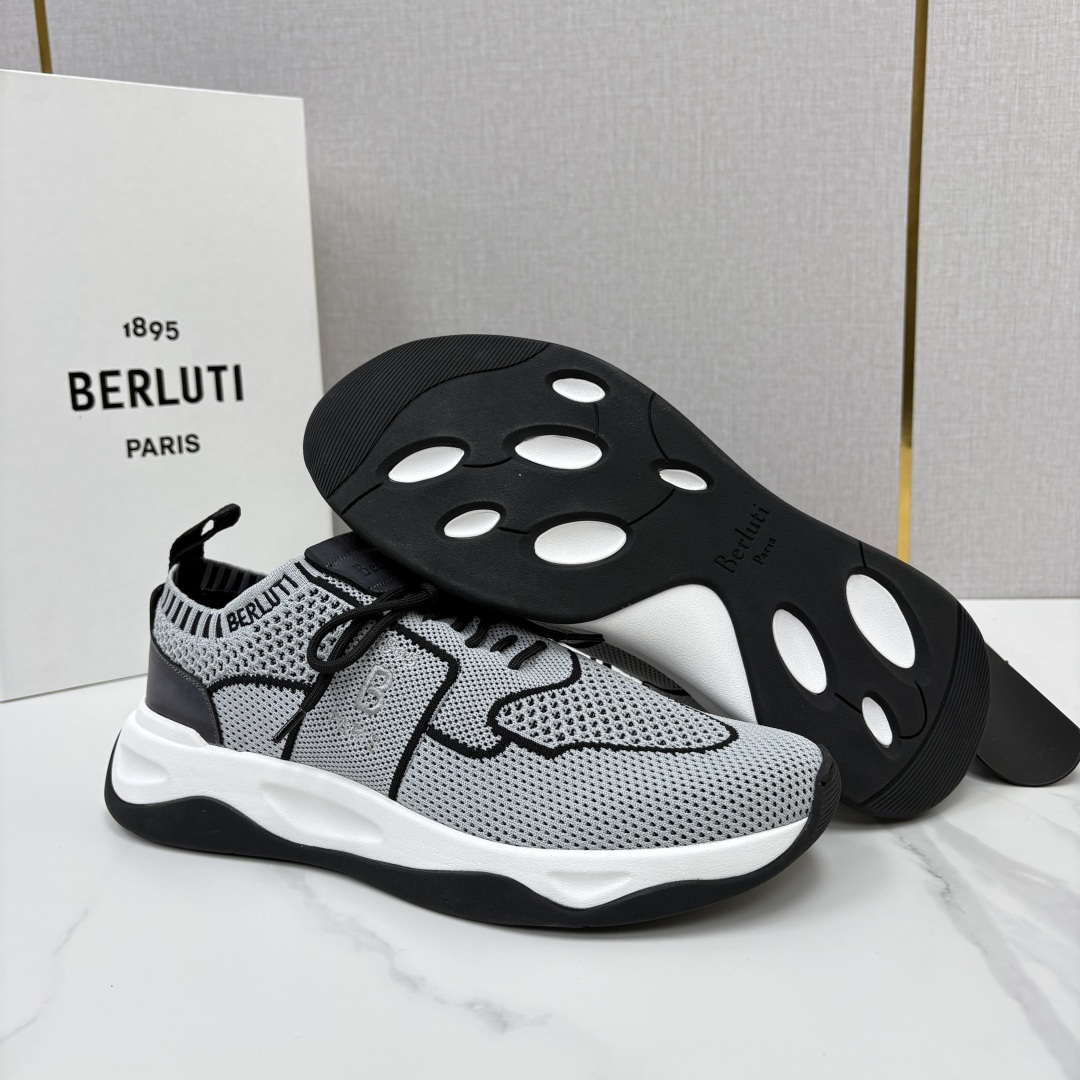 💋💍 布鲁提  Berlut* 升级版第二代大底 Shadow 飞织运动鞋履  现官方  10,900  香港购入原版开