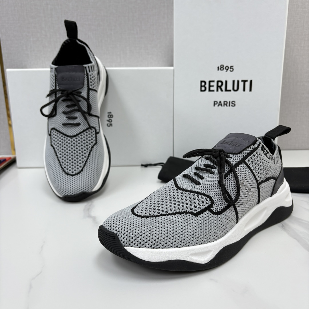 💋💍 布鲁提  Berlut* 升级版第二代大底 Shadow 飞织运动鞋履  现官方  10,900  香港购入原版开