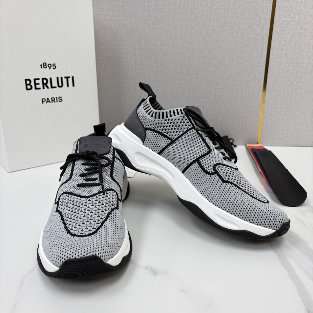 💋💍 布鲁提  Berlut* 升级版第二代大底 Shadow 飞织运动鞋履  现官方  10,900  香港购入原版开