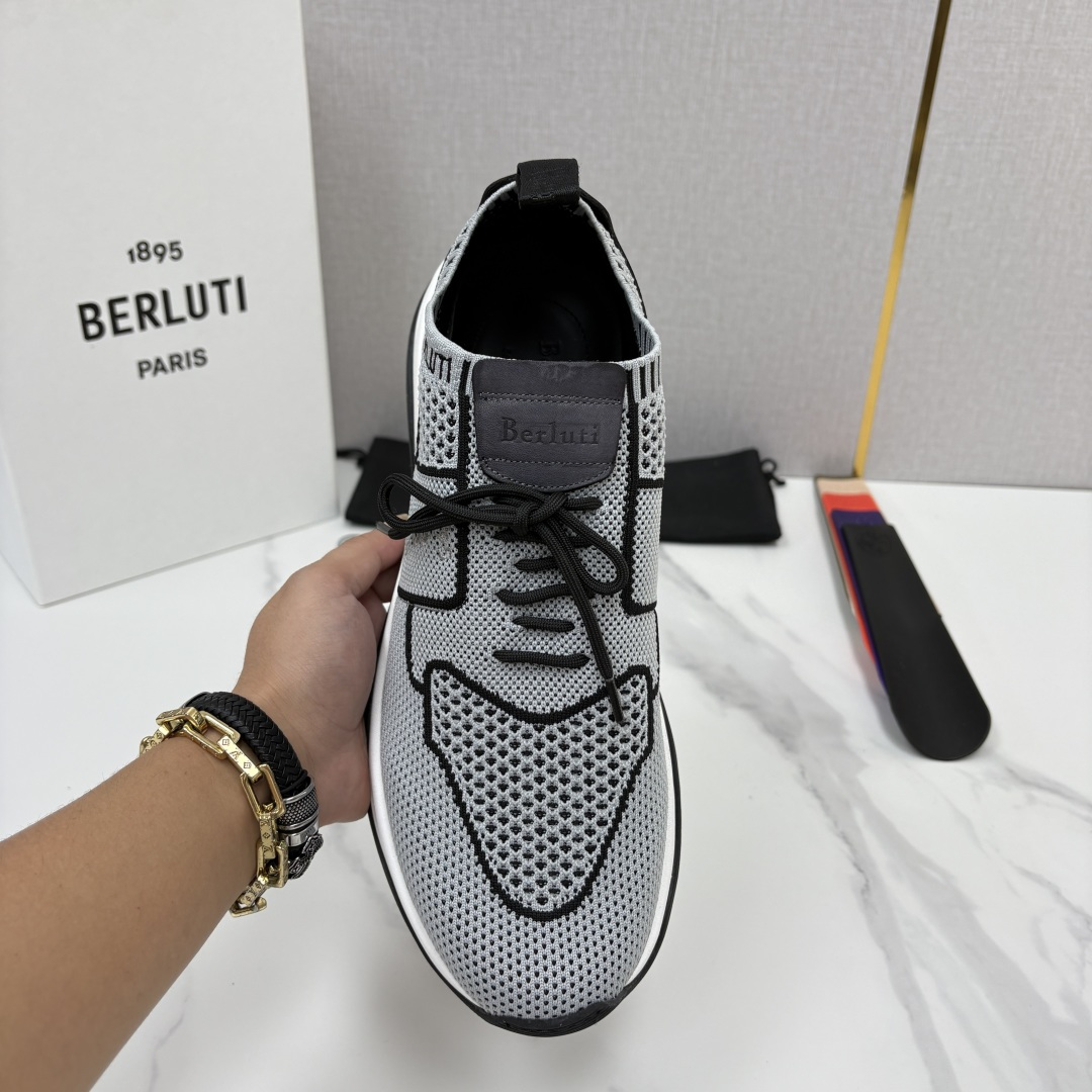 💋💍 布鲁提  Berlut* 升级版第二代大底 Shadow 飞织运动鞋履  现官方  10,900  香港购入原版开