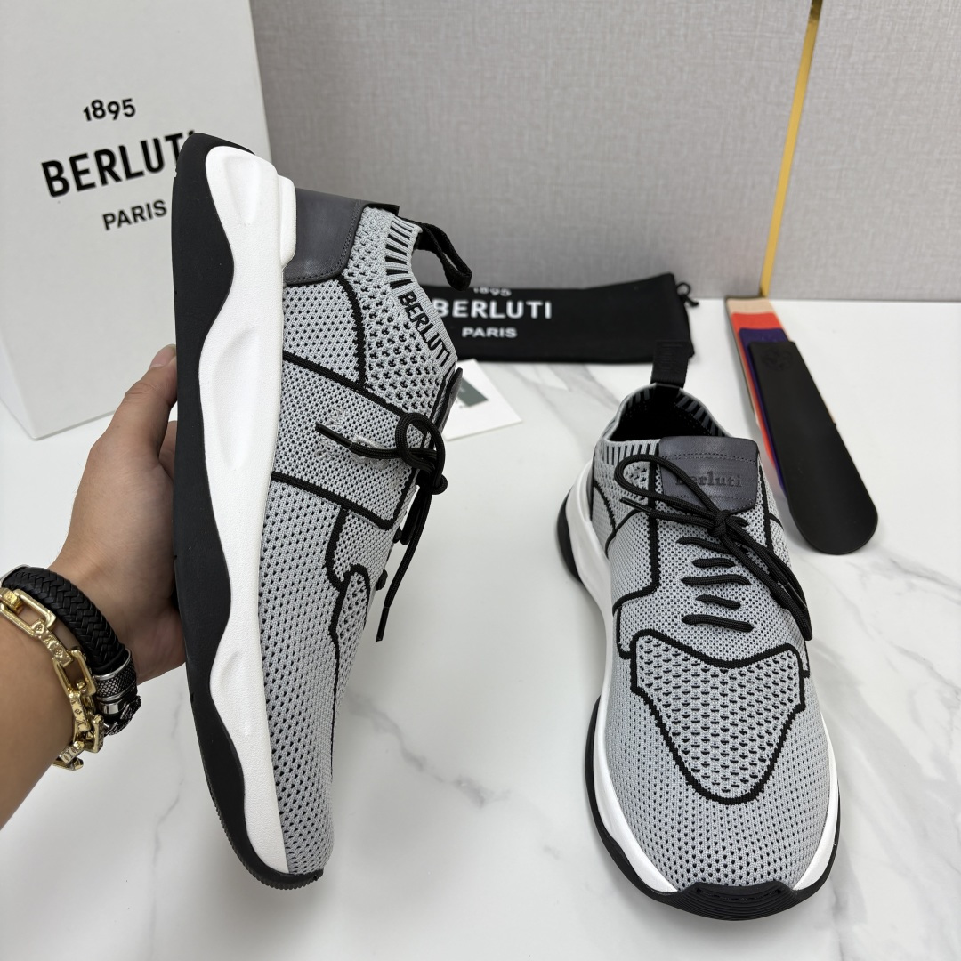 💋💍 布鲁提  Berlut* 升级版第二代大底 Shadow 飞织运动鞋履  现官方  10,900  香港购入原版开
