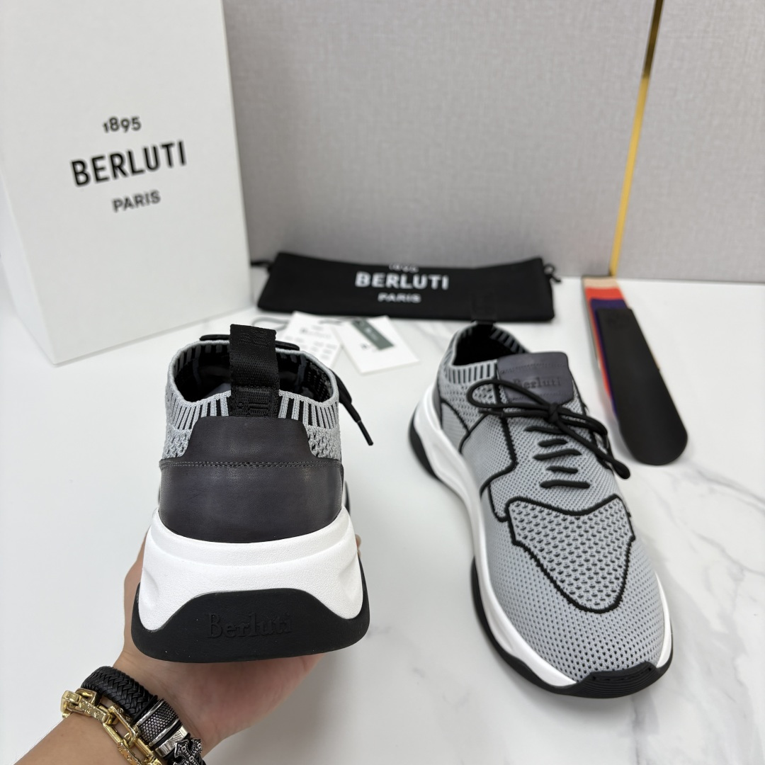 💋💍 布鲁提  Berlut* 升级版第二代大底 Shadow 飞织运动鞋履  现官方  10,900  香港购入原版开