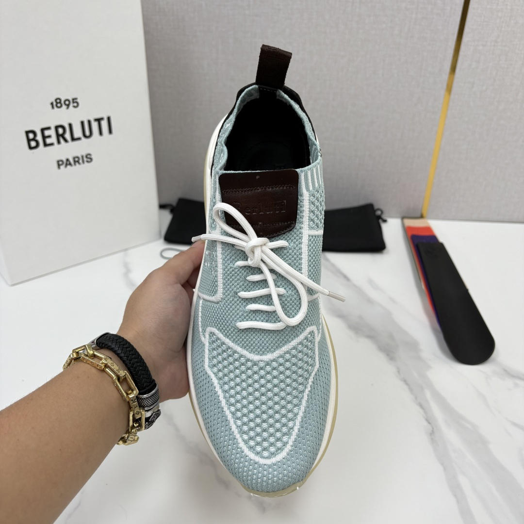 💋💍 布鲁提  Berlut* 升级版第二代大底 Shadow 飞织运动鞋履  现官方  10,900  香港购入原版开