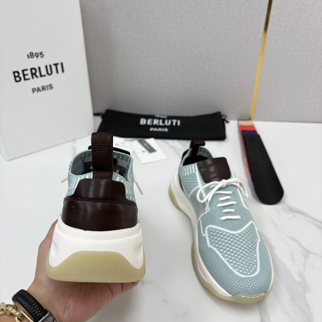 💋💍 布鲁提  Berlut* 升级版第二代大底 Shadow 飞织运动鞋履  现官方  10,900  香港购入原版开
