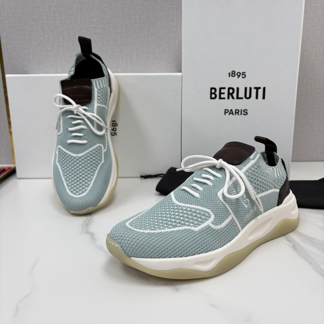 💋💍 布鲁提  Berlut* 升级版第二代大底 Shadow 飞织运动鞋履  现官方  10,900  香港购入原版开