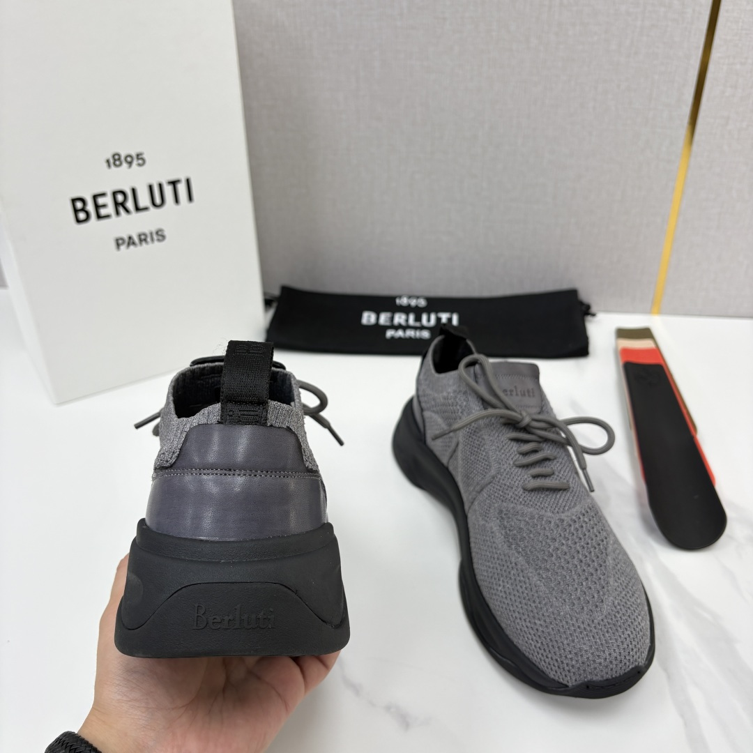 💋💍 布鲁提  Berlut* 升级版第二代大底 Shadow 飞织运动鞋履  现官方  10,900  香港购入原版开