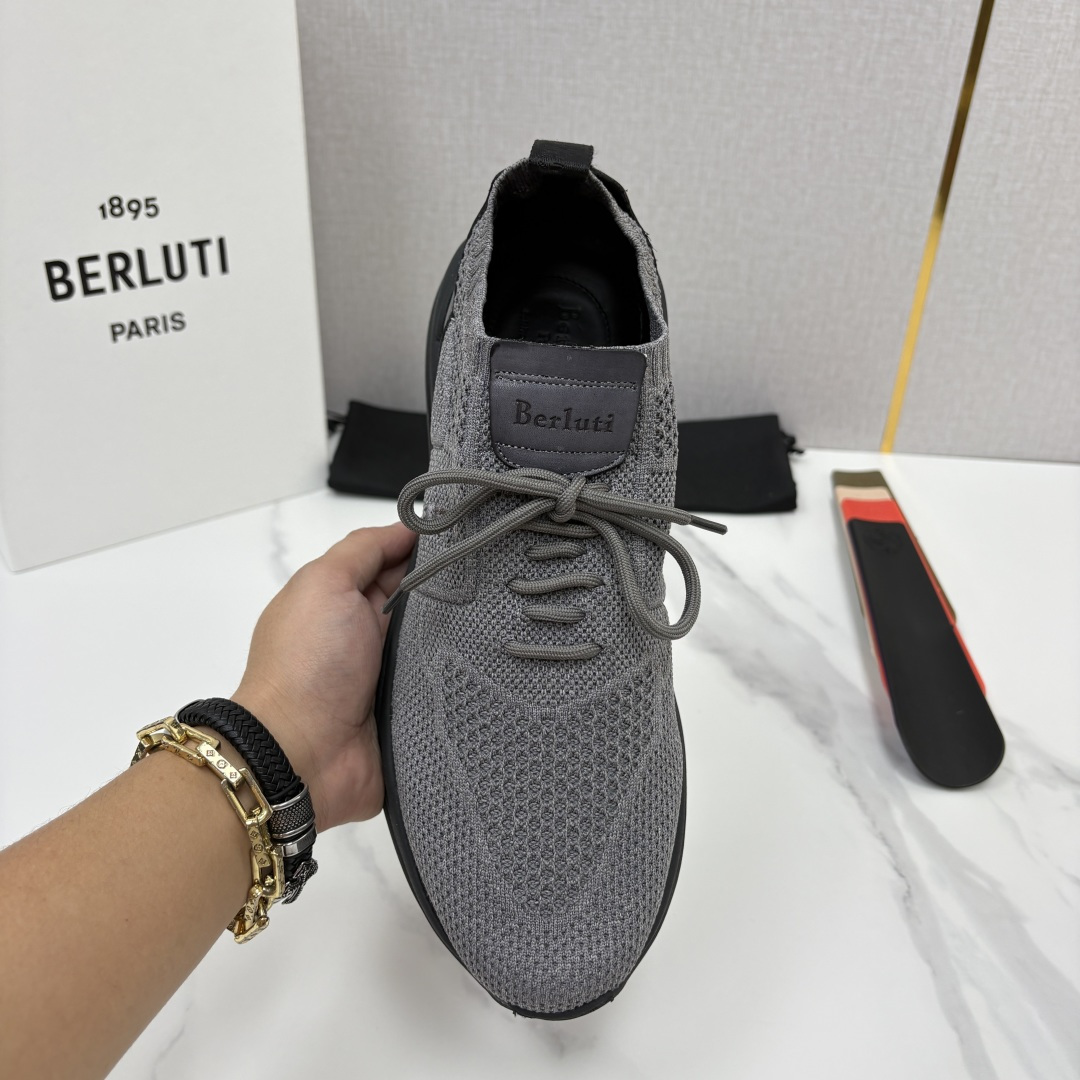 💋💍 布鲁提  Berlut* 升级版第二代大底 Shadow 飞织运动鞋履  现官方  10,900  香港购入原版开