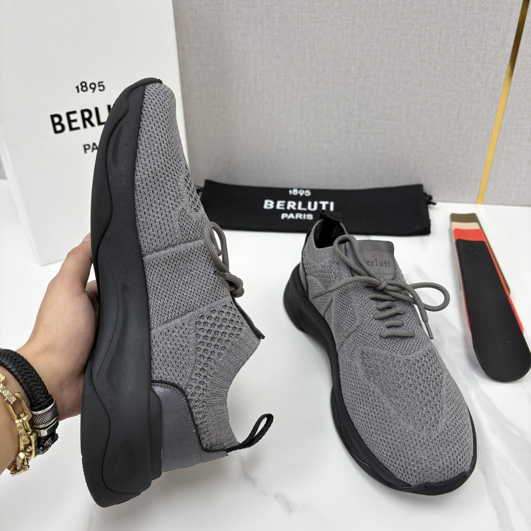 💋💍 布鲁提  Berlut* 升级版第二代大底 Shadow 飞织运动鞋履  现官方  10,900  香港购入原版开