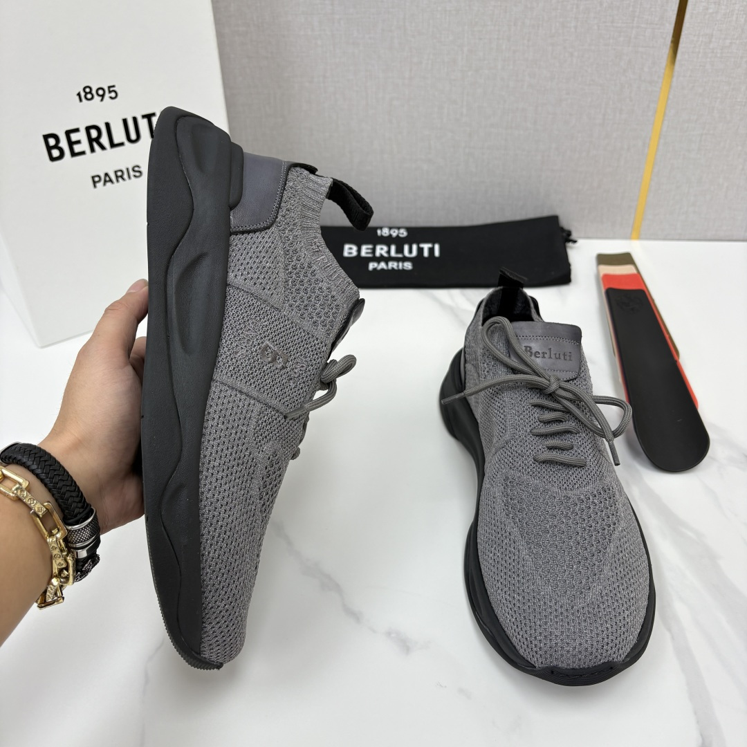 💋💍 布鲁提  Berlut* 升级版第二代大底 Shadow 飞织运动鞋履  现官方  10,900  香港购入原版开
