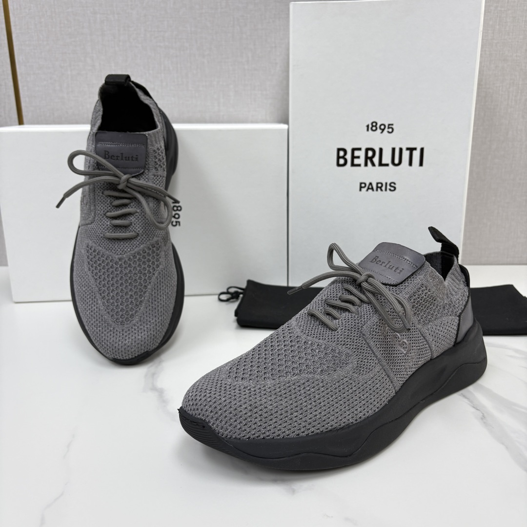 💋💍 布鲁提  Berlut* 升级版第二代大底 Shadow 飞织运动鞋履  现官方  10,900  香港购入原版开