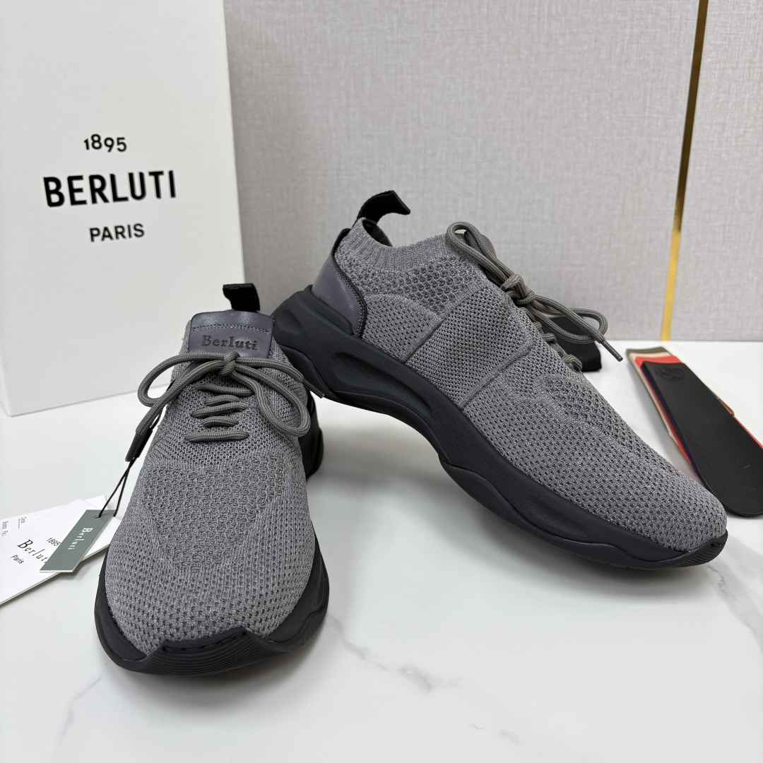 💋💍 布鲁提  Berlut* 升级版第二代大底 Shadow 飞织运动鞋履  现官方  10,900  香港购入原版开