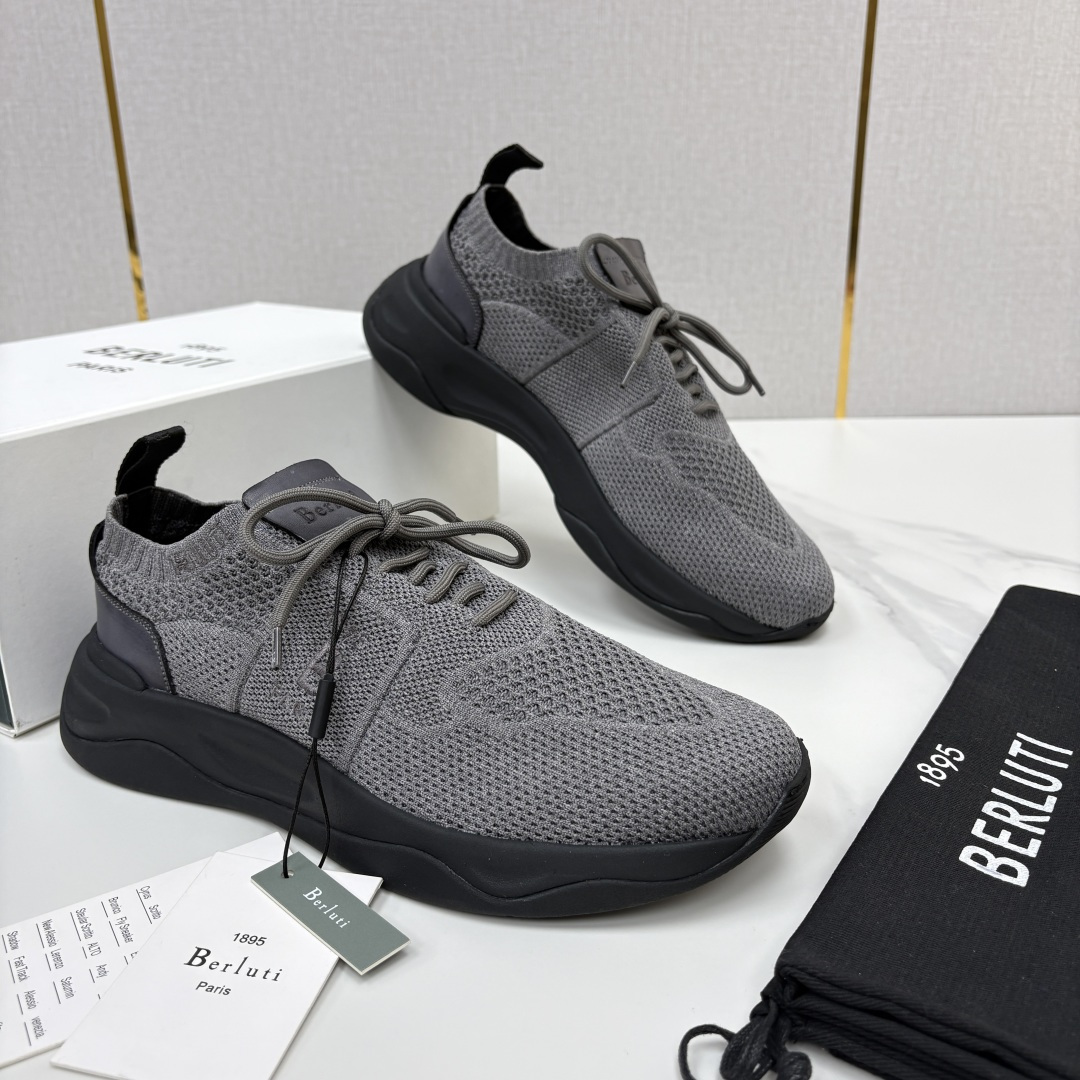 💋💍 布鲁提  Berlut* 升级版第二代大底 Shadow 飞织运动鞋履  现官方  10,900  香港购入原版开
