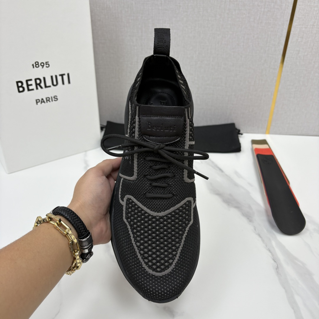 💋💍 布鲁提  Berlut* 升级版第二代大底 Shadow 飞织运动鞋履  现官方  10,900  香港购入原版开