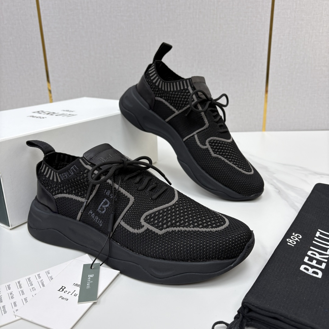 💋💍 布鲁提  Berlut* 升级版第二代大底 Shadow 飞织运动鞋履  现官方  10,900  香港购入原版开