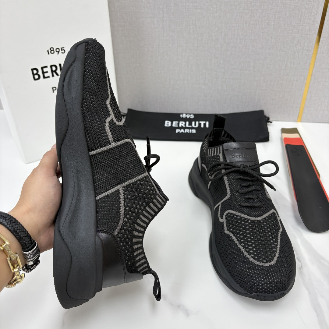 💋💍 布鲁提  Berlut* 升级版第二代大底 Shadow 飞织运动鞋履  现官方  10,900  香港购入原版开