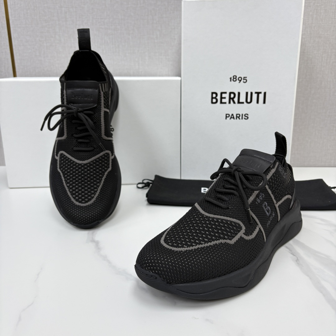💋💍 布鲁提  Berlut* 升级版第二代大底 Shadow 飞织运动鞋履  现官方  10,900  香港购入原版开
