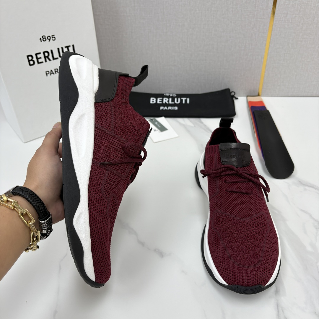 💋💍 布鲁提  Berlut* 升级版第二代大底 Shadow 飞织运动鞋履  现官方  10,900  香港购入原版开