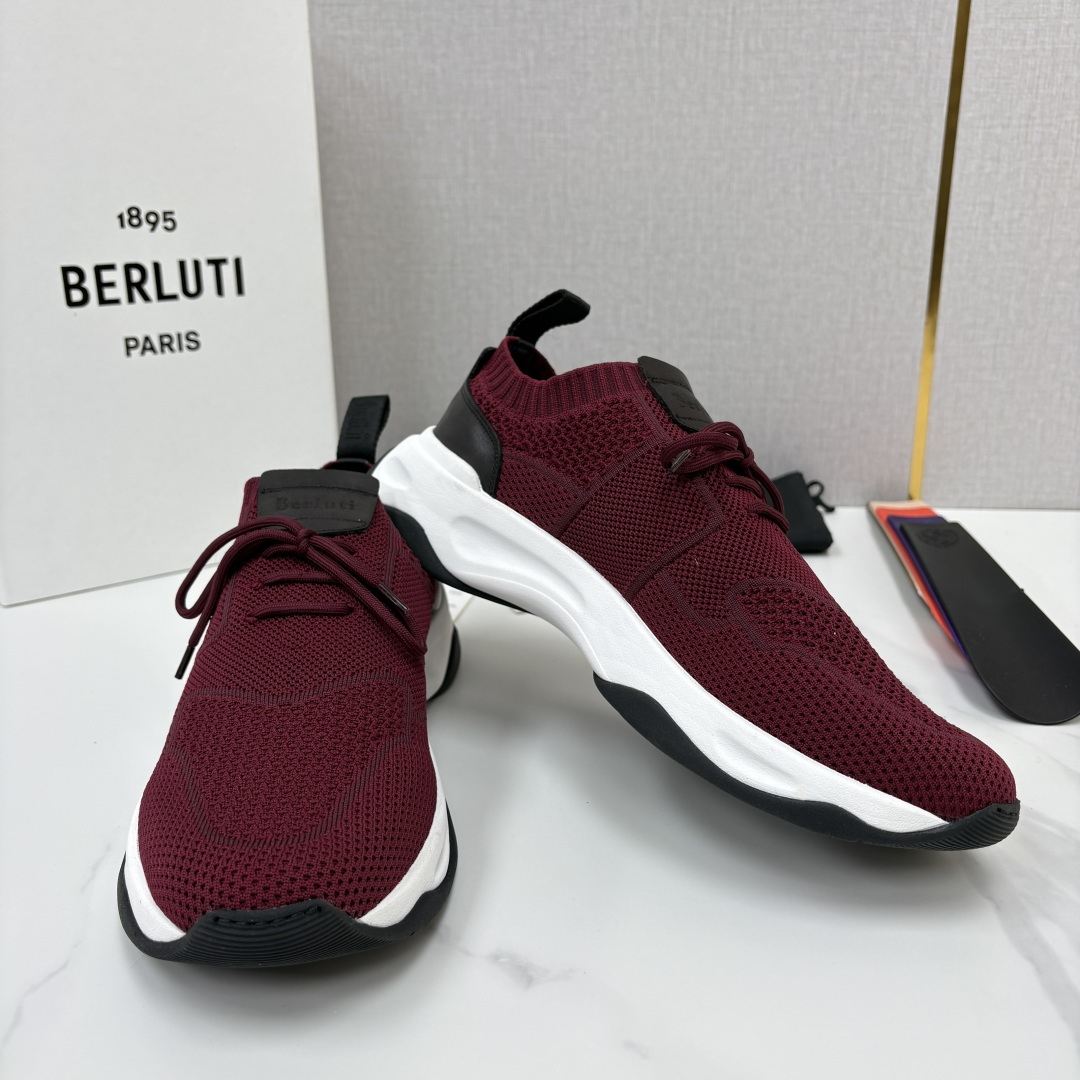💋💍 布鲁提  Berlut* 升级版第二代大底 Shadow 飞织运动鞋履  现官方  10,900  香港购入原版开