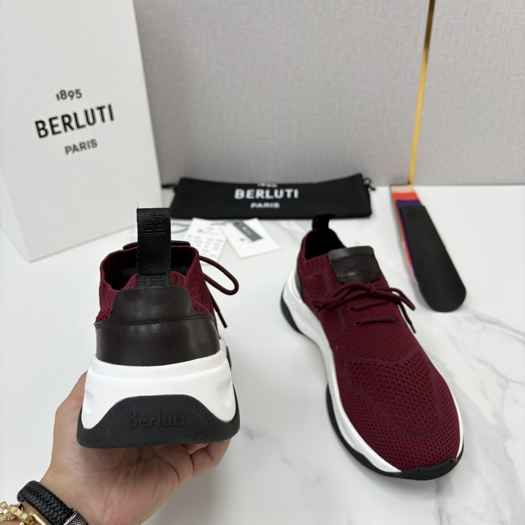 💋💍 布鲁提  Berlut* 升级版第二代大底 Shadow 飞织运动鞋履  现官方  10,900  香港购入原版开