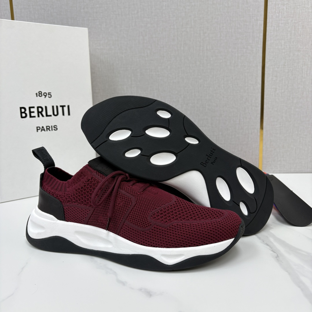 💋💍 布鲁提  Berlut* 升级版第二代大底 Shadow 飞织运动鞋履  现官方  10,900  香港购入原版开