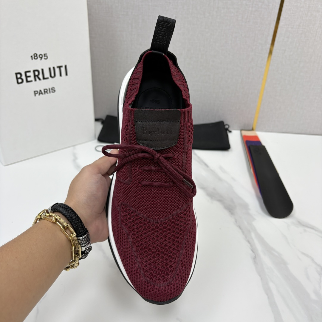 💋💍 布鲁提  Berlut* 升级版第二代大底 Shadow 飞织运动鞋履  现官方  10,900  香港购入原版开