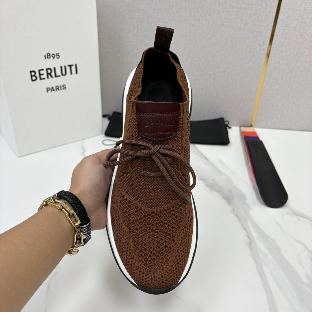 💋💍 布鲁提  Berlut* 升级版第二代大底 Shadow 飞织运动鞋履  现官方  10,900  香港购入原版开