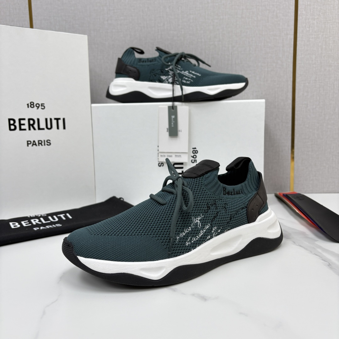 💋💍Berlut* 布鲁提新品  升级版第二代大底 Shadow飞织运动鞋  原版开发打造   官方  13,600 作