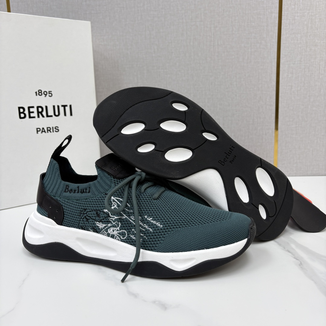 💋💍Berlut* 布鲁提新品  升级版第二代大底 Shadow飞织运动鞋  原版开发打造   官方  13,600 作