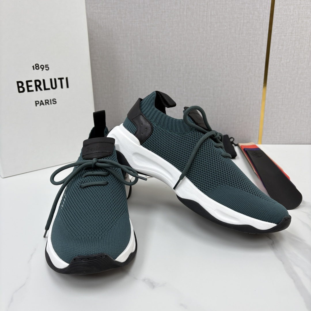 💋💍Berlut* 布鲁提新品  升级版第二代大底 Shadow飞织运动鞋  原版开发打造   官方  13,600 作