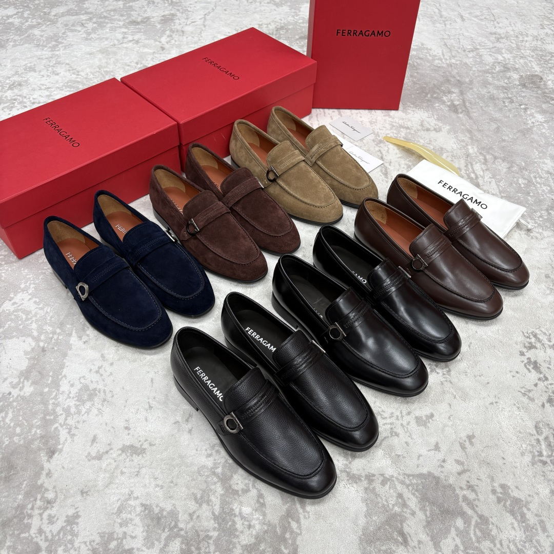 💋💍SF家 菲拉~ 新品GANCINI扣饰男士莫卡新乐福鞋皮鞋 一脚蹬便鞋 官方 7680 这款牛皮乐福鞋 💋💍SF家 菲拉~ 新品GANCINI扣饰男士莫卡新乐福鞋皮鞋 一脚蹬便鞋 官方 7680 这款牛皮乐福鞋