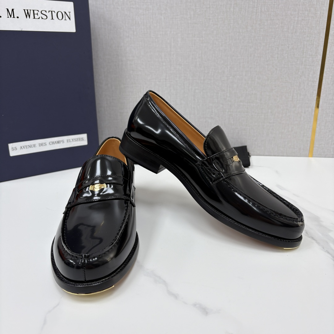 💋💍J.M.Westo*n  威士-顿    品牌经典 180 系列乐福鞋皮鞋   法国顶级皮鞋品牌  威士-顿皮鞋品牌