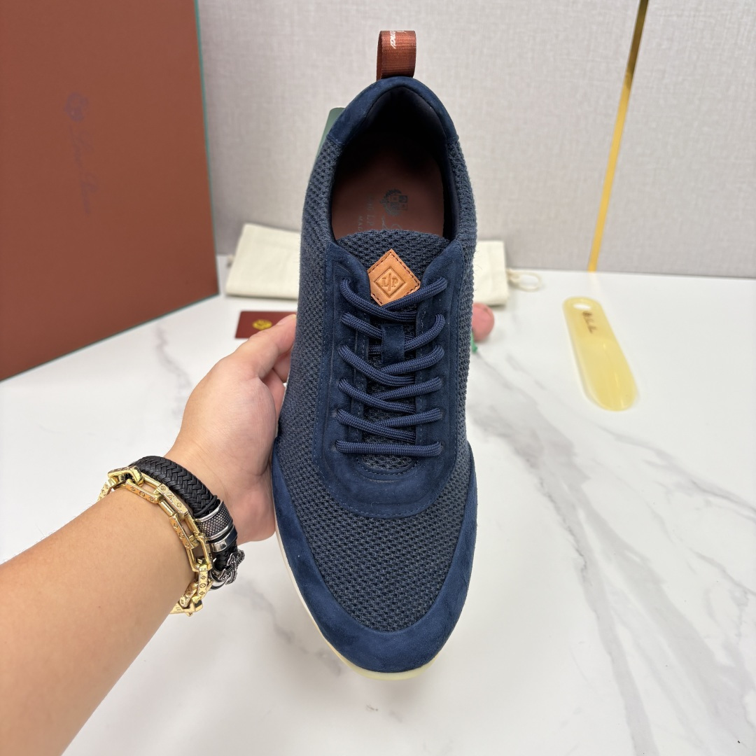 💋💍LP 家新品 Loro Pian* 诺悠*翩雅 Week End Walk 男士科技网布拼接反毛皮休闲运 💋💍LP 家新品 Loro Pian* 诺悠*翩雅 Week End Walk 男士科技网布拼接反毛皮休闲运