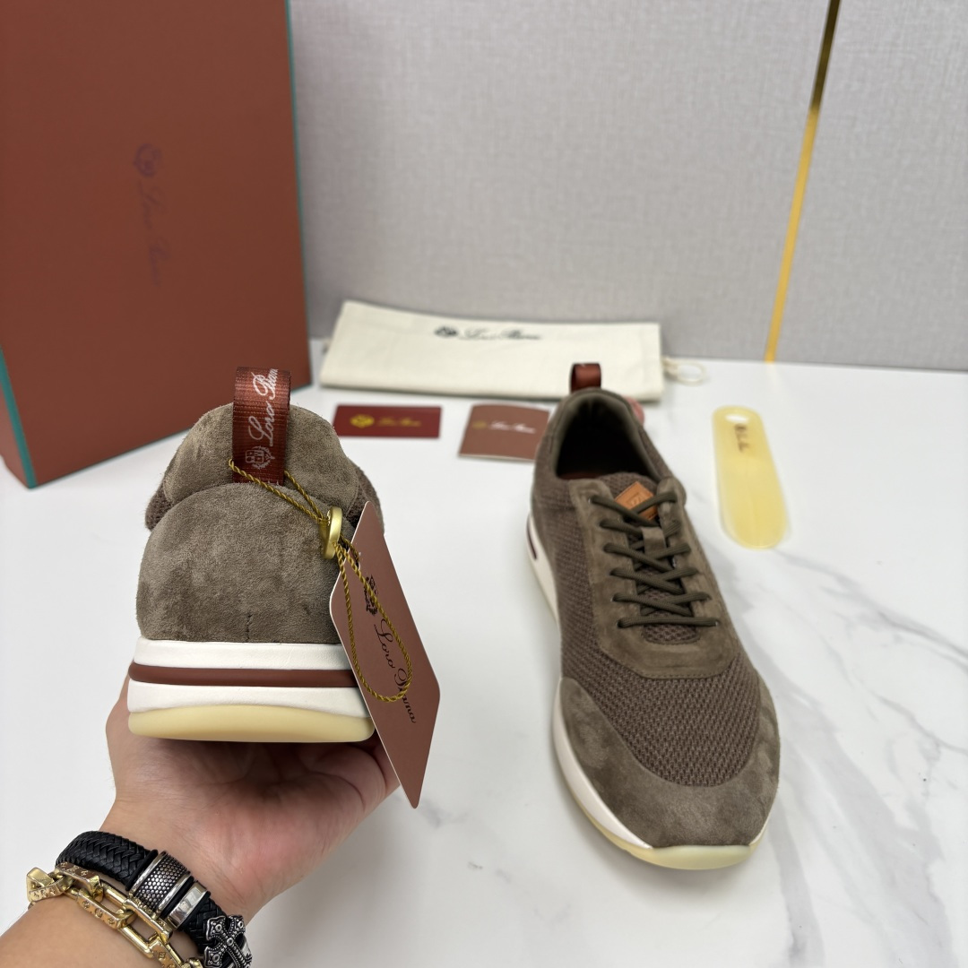 💋💍LP 家新品 Loro Pian* 诺悠*翩雅 Week End Walk 男士科技网布拼接反毛皮休闲运 💋💍LP 家新品 Loro Pian* 诺悠*翩雅 Week End Walk 男士科技网布拼接反毛皮休闲运