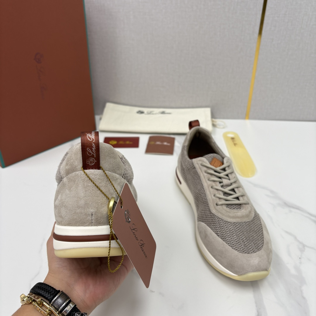 💋💍LP 家新品 Loro Pian* 诺悠*翩雅 Week End Walk 男士科技网布拼接反毛皮休闲运 💋💍LP 家新品 Loro Pian* 诺悠*翩雅 Week End Walk 男士科技网布拼接反毛皮休闲运