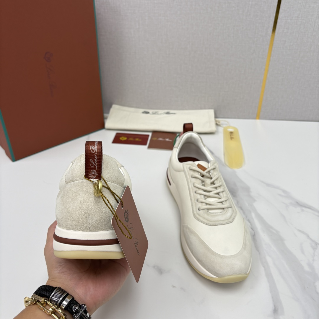 💋💍LP 家新品 Loro Pian* 诺悠*翩雅 Week End Walk 男士牛皮拼接反毛皮休闲运动鞋 💋💍LP 家新品 Loro Pian* 诺悠*翩雅 Week End Walk 男士牛皮拼接反毛皮休闲运动鞋