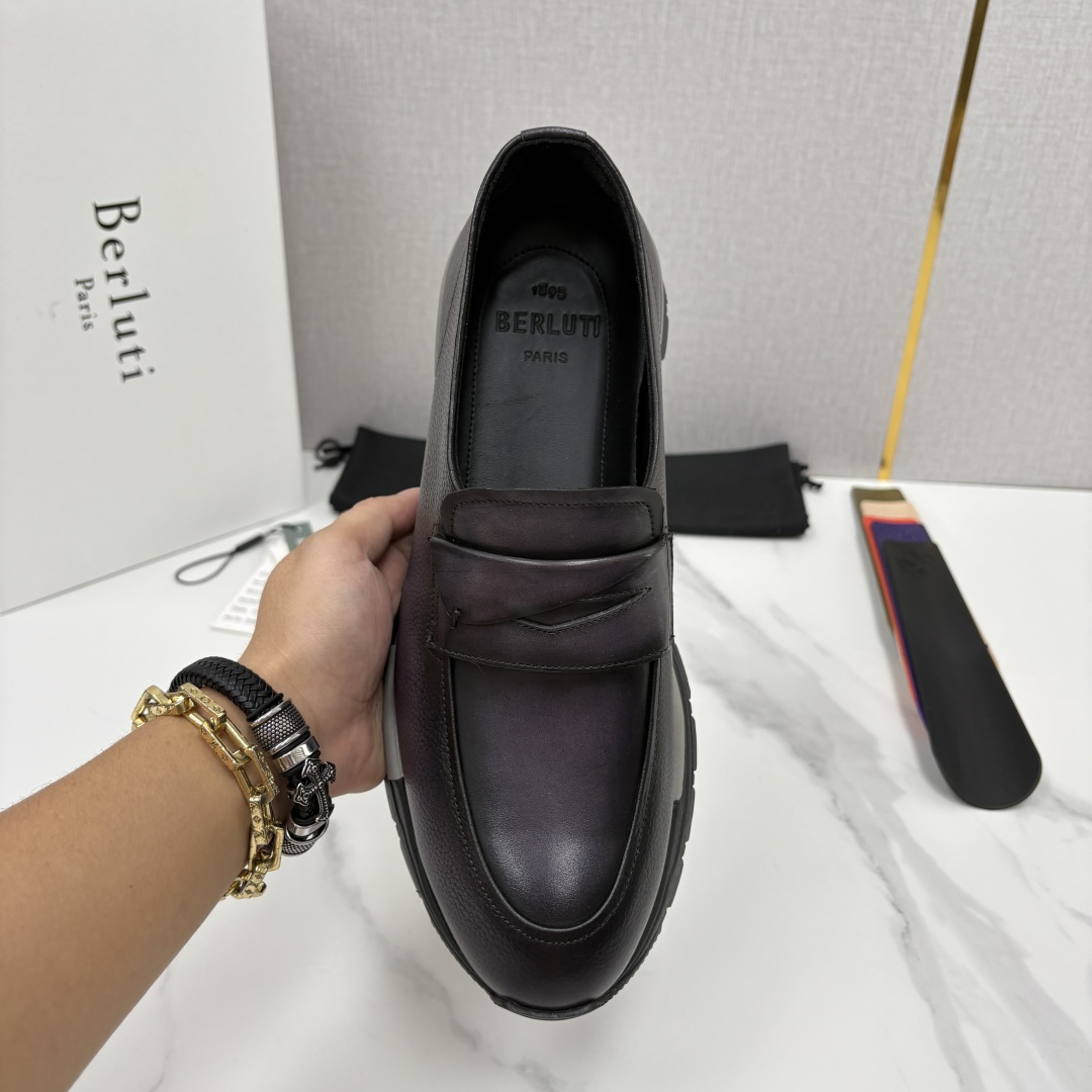 💋💍Berlut* 布鲁提 升级版第四代私模大底 Fast Track皮革定制款 ANDY 乐福运动鞋 官方 1670 💋💍Berlut* 布鲁提 升级版第四代私模大底 Fast Track皮革定制款 ANDY 乐福运动鞋 官方 1670