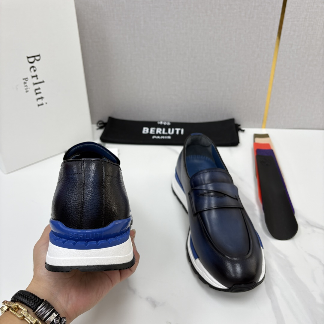 💋💍Berlut* 布鲁提 升级版第四代私模大底 Fast Track皮革定制款 ANDY 乐福运动鞋 官方 1670 💋💍Berlut* 布鲁提 升级版第四代私模大底 Fast Track皮革定制款 ANDY 乐福运动鞋 官方 1670