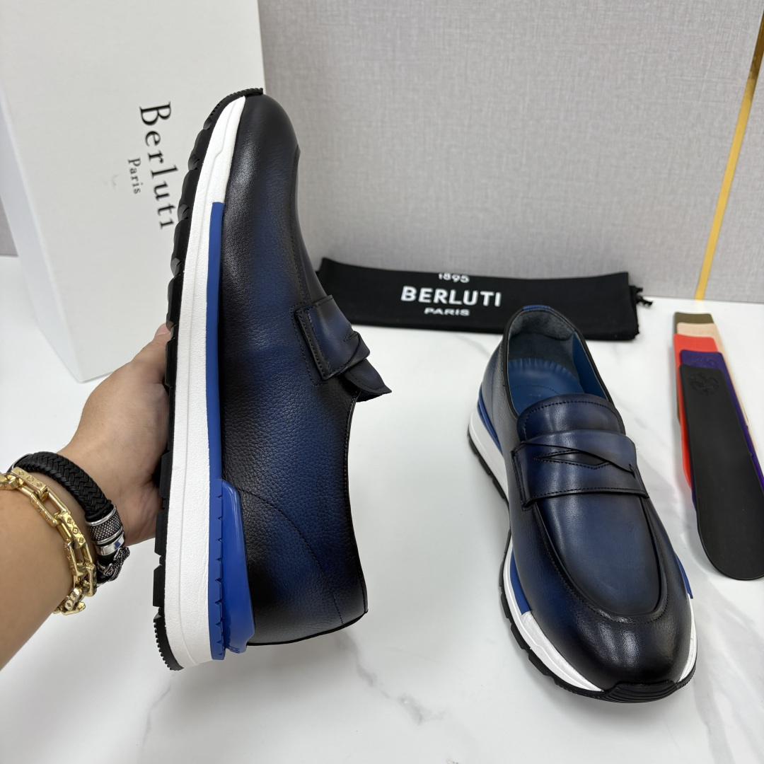 💋💍Berlut* 布鲁提 升级版第四代私模大底 Fast Track皮革定制款 ANDY 乐福运动鞋 官方 1670 💋💍Berlut* 布鲁提 升级版第四代私模大底 Fast Track皮革定制款 ANDY 乐福运动鞋 官方 1670