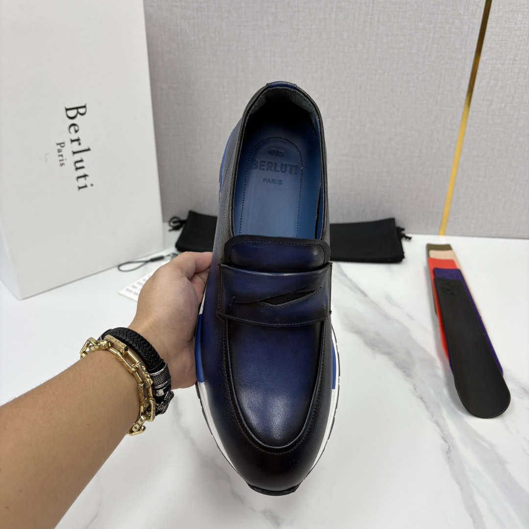 💋💍Berlut* 布鲁提 升级版第四代私模大底 Fast Track皮革定制款 ANDY 乐福运动鞋 官方 1670 💋💍Berlut* 布鲁提 升级版第四代私模大底 Fast Track皮革定制款 ANDY 乐福运动鞋 官方 1670