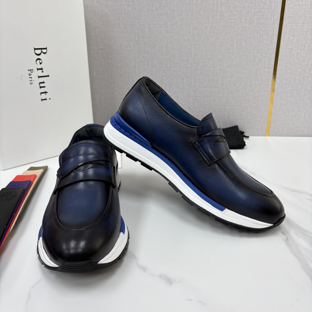 💋💍Berlut* 布鲁提 升级版第四代私模大底 Fast Track皮革定制款 ANDY 乐福运动鞋 官方 1670 💋💍Berlut* 布鲁提 升级版第四代私模大底 Fast Track皮革定制款 ANDY 乐福运动鞋 官方 1670