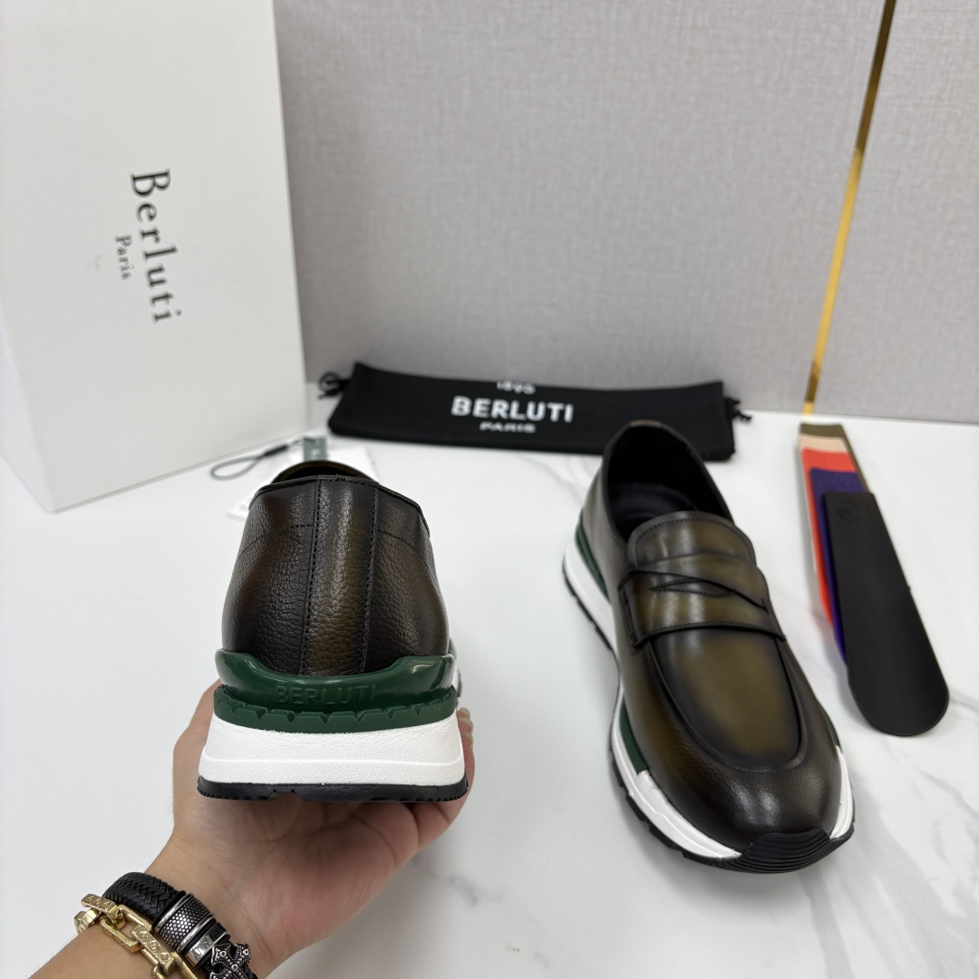 💋💍Berlut* 布鲁提 升级版第四代私模大底 Fast Track皮革定制款 ANDY 乐福运动鞋 官方 1670 💋💍Berlut* 布鲁提 升级版第四代私模大底 Fast Track皮革定制款 ANDY 乐福运动鞋 官方 1670