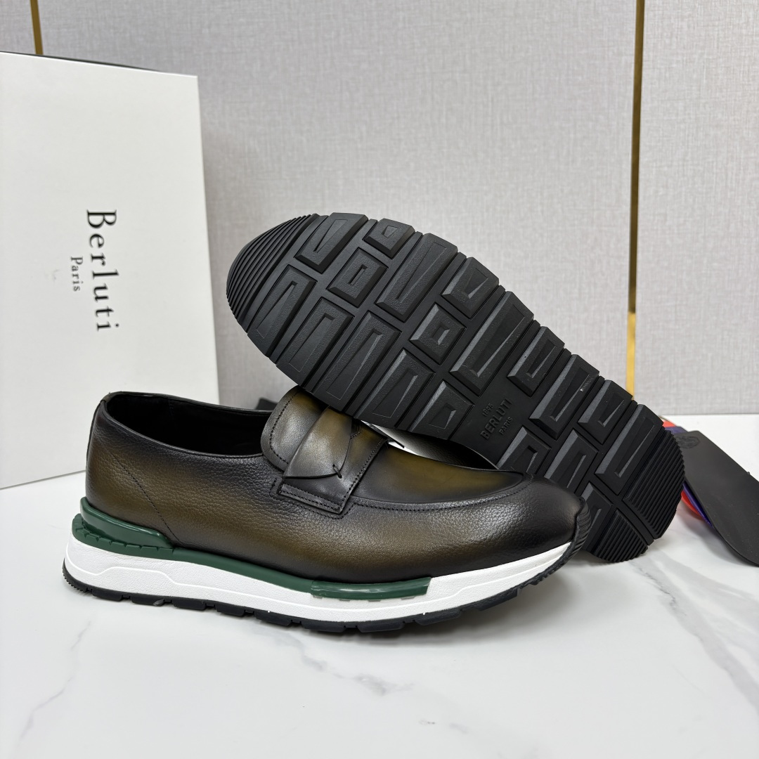 💋💍Berlut* 布鲁提 升级版第四代私模大底 Fast Track皮革定制款 ANDY 乐福运动鞋 官方 1670 💋💍Berlut* 布鲁提 升级版第四代私模大底 Fast Track皮革定制款 ANDY 乐福运动鞋 官方 1670