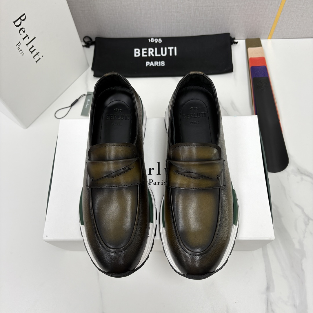 💋💍Berlut* 布鲁提 升级版第四代私模大底 Fast Track皮革定制款 ANDY 乐福运动鞋 官方 1670 💋💍Berlut* 布鲁提 升级版第四代私模大底 Fast Track皮革定制款 ANDY 乐福运动鞋 官方 1670