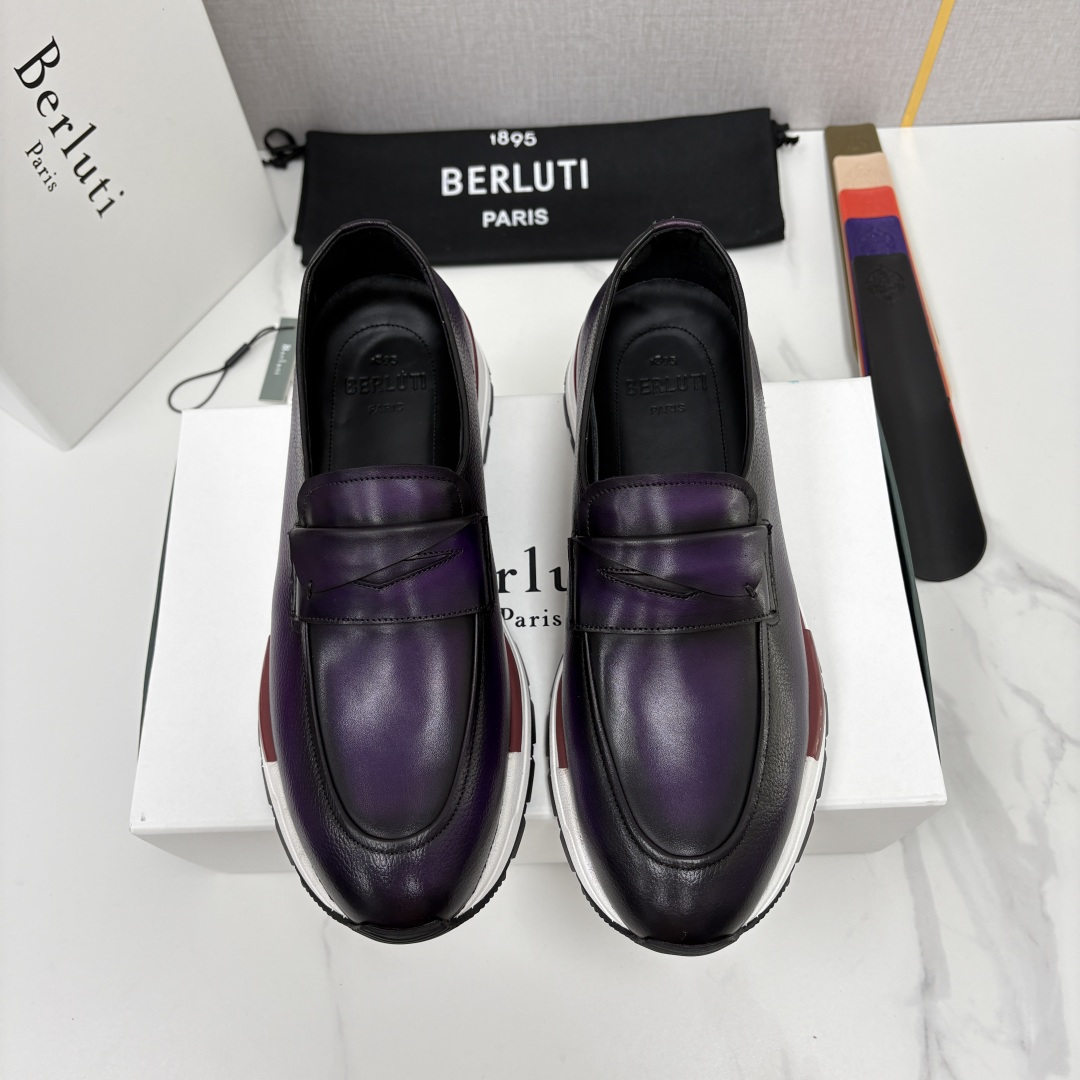 💋💍Berlut* 布鲁提 升级版第四代私模大底 Fast Track皮革定制款 ANDY 乐福运动鞋 官方 1670 💋💍Berlut* 布鲁提 升级版第四代私模大底 Fast Track皮革定制款 ANDY 乐福运动鞋 官方 1670