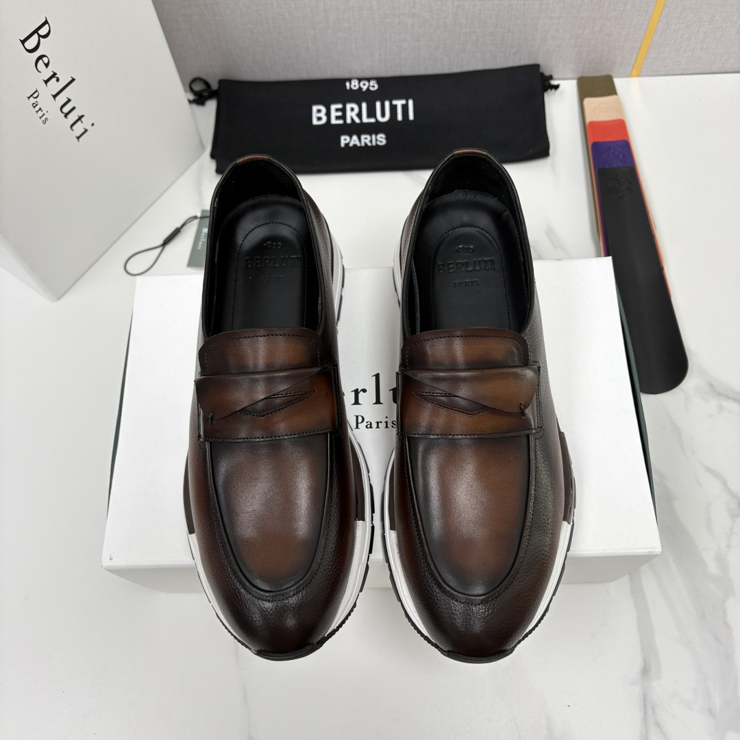💋💍Berlut* 布鲁提 升级版第四代私模大底 Fast Track皮革定制款 ANDY 乐福运动鞋 官方 1670 💋💍Berlut* 布鲁提 升级版第四代私模大底 Fast Track皮革定制款 ANDY 乐福运动鞋 官方 1670