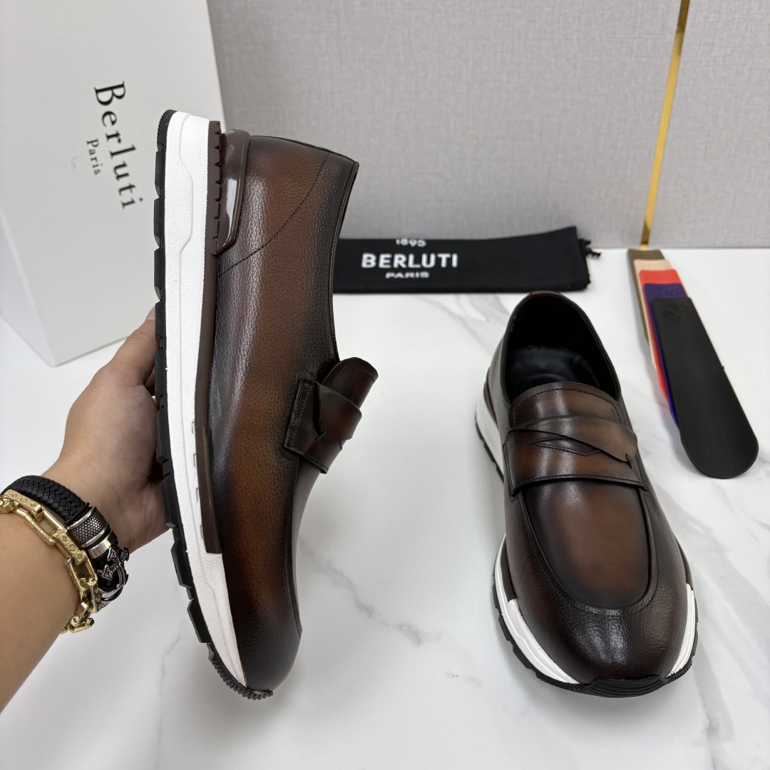 💋💍Berlut* 布鲁提 升级版第四代私模大底 Fast Track皮革定制款 ANDY 乐福运动鞋 官方 1670 💋💍Berlut* 布鲁提 升级版第四代私模大底 Fast Track皮革定制款 ANDY 乐福运动鞋 官方 1670