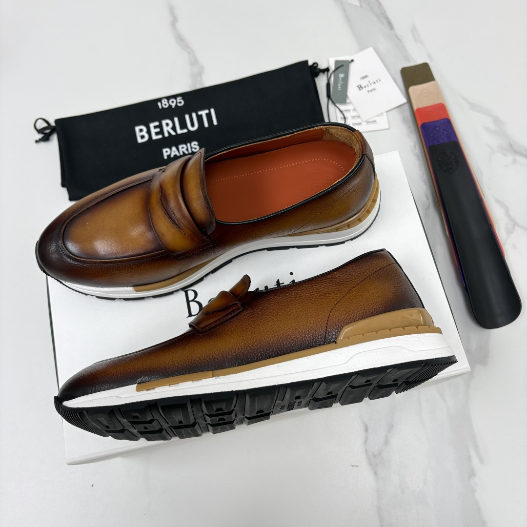 💋💍Berlut* 布鲁提 升级版第四代私模大底 Fast Track皮革定制款 ANDY 乐福运动鞋 官方 1670 💋💍Berlut* 布鲁提 升级版第四代私模大底 Fast Track皮革定制款 ANDY 乐福运动鞋 官方 1670