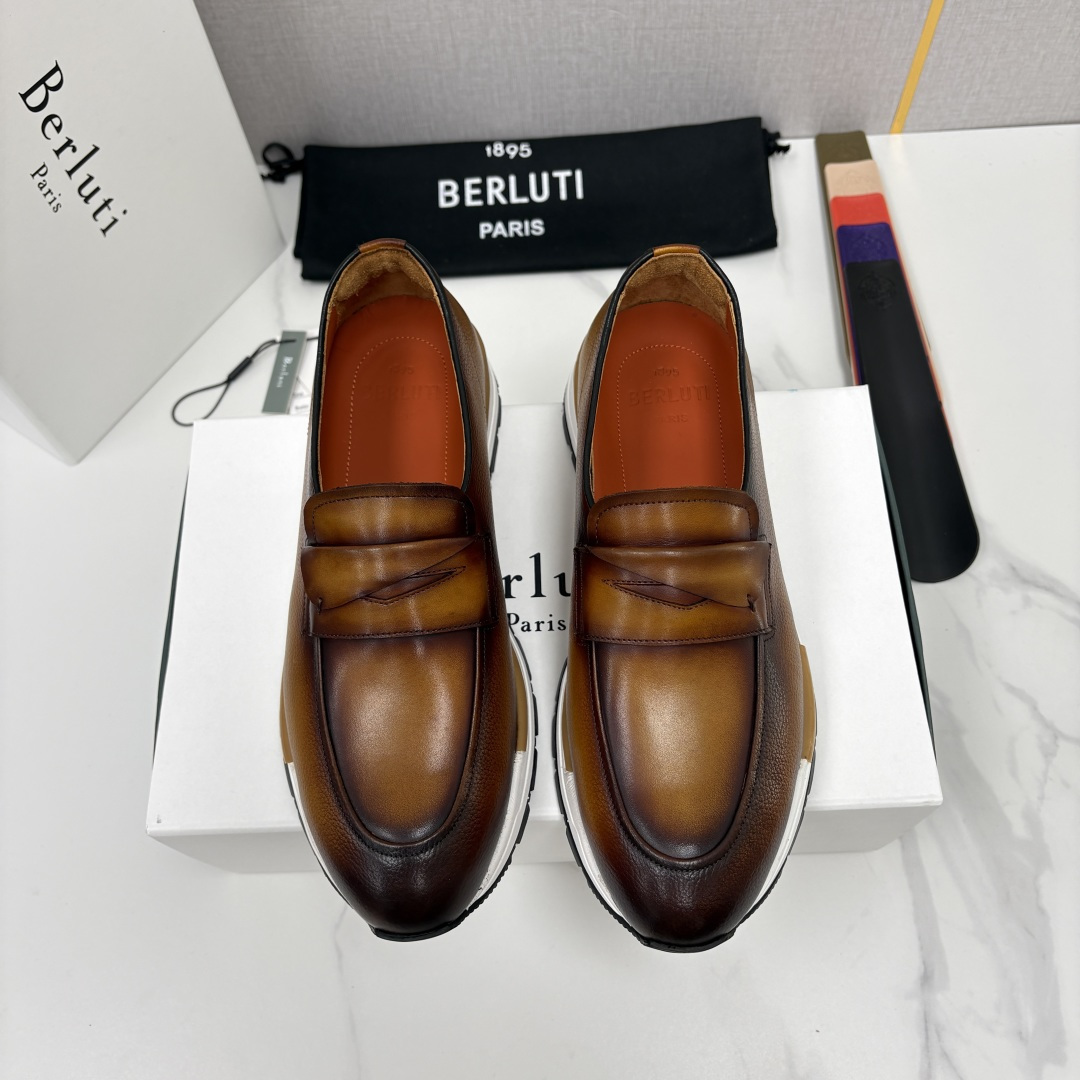 💋💍Berlut* 布鲁提 升级版第四代私模大底 Fast Track皮革定制款 ANDY 乐福运动鞋 官方 1670 💋💍Berlut* 布鲁提 升级版第四代私模大底 Fast Track皮革定制款 ANDY 乐福运动鞋 官方 1670